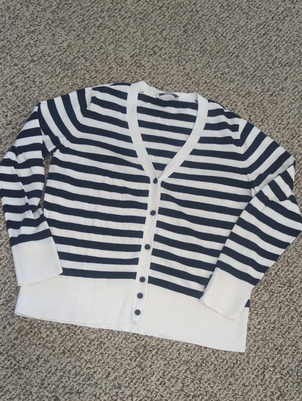 Cotton Stripe Cardigan